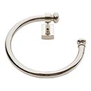 Atlas Homewares [LGTR-PN] Solid Brass Single Towel Ring - Legacy Bath Series - Polished Nickel Finish