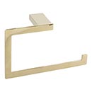 Atlas Homewares [PATR-FG] Solid Brass Single Towel Ring - Parker Series - French Gold Finish