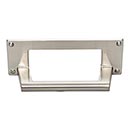 Atlas Homewares [A301-BRN] Die Cast Zinc Cabinet Cup Pull - Bradbury Series - Brushed Nickel Finish - 3" C/C - 4 5/16" L