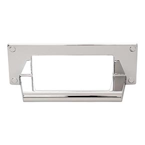 Atlas Homewares [A301-CH] Die Cast Zinc Cabinet Cup Pull - Bradbury Series - Polished Chrome Finish - 3" C/C - 4 5/16" L