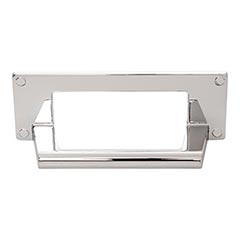 Atlas Homewares [A301-CH] Die Cast Zinc Cabinet Cup Pull - Bradbury Series - Polished Chrome Finish - 3&quot; C/C - 4 5/16&quot; L