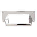Atlas Homewares [A301-CH] Die Cast Zinc Cabinet Cup Pull - Bradbury Series - Polished Chrome Finish - 3&quot; C/C - 4 5/16&quot; L