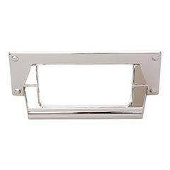 Atlas Homewares [A301-PN] Die Cast Zinc Cabinet Cup Pull - Bradbury Series - Polished Nickel Finish - 3&quot; C/C - 4 5/16&quot; L