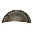 Atlas Homewares [274-R] Die Cast Zinc Cabinet Cup Pull - Olde World Series - Rust Finish - 3" C/C - 3 3/4" L