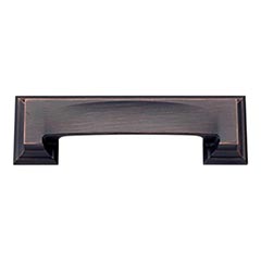 Atlas Homewares [339-VB] Die Cast Zinc Cabinet Cup Pull - Sutton Place Series - Venetian Bronze Finish - 3&quot; C/C - 4 7/8&quot; L