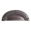 Atlas Homewares [A818-O] Die Cast Zinc Cabinet Cup Pull - Round & Bin Cup Series - Aged Bronze Finish - 2 1/2" C/C - 3 3/4" L