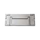 Atlas Homewares [380-BRN] Die Cast Zinc Cabinet Drop Pull - Campaign Series - Brushed Nickel Finish - 3" C/C - 5" L