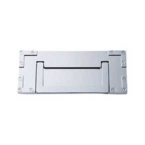 Atlas Homewares [380-CH] Die Cast Zinc Cabinet Drop Pull - Campaign Series - Polished Chrome Finish - 3" C/C - 5" L
