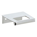 Atlas Homewares [362-CH] Die Cast Zinc Cabinet Edge Pull - Mid-Century Edge Series - Polished Chrome Finish - 32mm C/C - 2" L