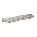 Atlas Homewares [363-BRN] Die Cast Zinc Cabinet Edge Pull - Mid-Century Edge Series - Brushed Nickel Finish - 128mm C/C - 6 1/2" L