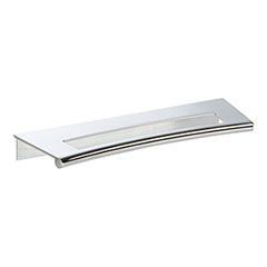 Atlas Homewares [363-CH] Die Cast Zinc Cabinet Edge Pull - Mid-Century Edge Series - Polished Chrome Finish - 128mm C/C - 6 1/2&quot; L