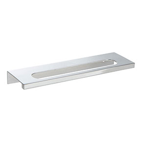 Atlas Homewares [365-CH] Die Cast Zinc Cabinet Edge Pull - Modern Square Edge Series - Polished Chrome Finish - 128mm C/C - 6 1/2" L