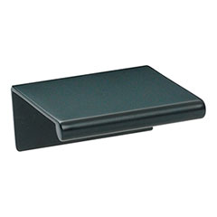 Atlas Homewares [A831-BL] Aluminum Cabinet Edge Pull - Tab Edge Series - Matte Black Finish - 32mm C/C - 1 1/2&quot; L