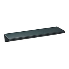 Atlas Homewares [A832-BL] Aluminum Cabinet Edge Pull - Tab Edge Series - Matte Black Finish - 110mm C/C - 5 1/8&quot; L