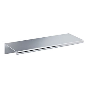 Atlas Homewares [A832-CH] Aluminum Cabinet Edge Pull - Tab Edge Series - Polished Chrome Finish - 110mm C/C - 5 1/8" L