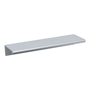 Atlas Homewares [A832-MC] Aluminum Cabinet Edge Pull - Tab Edge Series - Matte Chrome Finish - 110mm C/C - 5 1/8" L