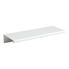 Atlas Homewares [A832-WG] Aluminum Cabinet Edge Pull - Tab Edge Series - High White Gloss Finish - 110mm C/C - 5 1/8&quot; L