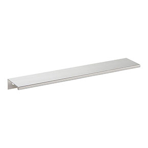 Atlas Homewares [A863-BN] Aluminum Cabinet Edge Pull - Tab Edge Series - Brushed Nickel Finish - 224mm C/C - 9 5/8" L