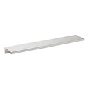 Atlas Homewares [A863-BN] Aluminum Cabinet Edge Pull - Tab Edge Series - Brushed Nickel Finish - 224mm C/C - 9 5/8" L