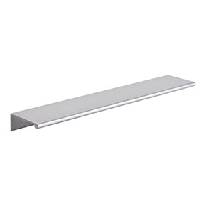 Atlas Homewares [A863-MC] Aluminum Cabinet Edge Pull - Tab Edge Series - Matte Chrome Finish - 224mm C/C - 9 5/8" L