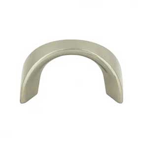 Atlas Homewares [A848-BN] Die Cast Zinc Cabinet Finger Pull - Sleek Series - Brushed Nickel Finish - 1 1/4" C/C - 1 5/8" L