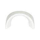 Atlas Homewares [A848-WG] Die Cast Zinc Cabinet Finger Pull - Sleek Series - High White Gloss Finish - 1 1/4&quot; C/C - 1 5/8&quot; L