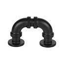 Atlas Homewares [366-BL] Die Cast Zinc Cabinet Finger Pull - Steampunk Series - Matte Black Finish - 1 5/16&quot; C/C - 2 1/8&quot; L