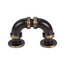 Atlas Homewares [366-CFB] Die Cast Zinc Cabinet Finger Pull - Steampunk Series - Cafe Bronze Finish - 1 5/16&quot; C/C - 2 1/8&quot; L