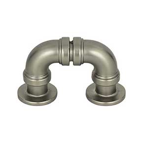 Atlas Homewares [366-GF] Die Cast Zinc Cabinet Finger Pull - Steampunk Series - Graphite Finish - 1 5/16" C/C - 2 1/8" L