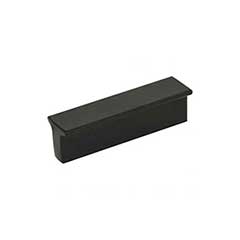 Atlas Homewares [A860-BL] Aluminum Cabinet Finger Pull - T-Bar Series - Matte Black Finish - 1 1/4&quot; C/C - 1 7/8&quot; L