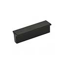 Atlas Homewares [A860-BL] Aluminum Cabinet Finger Pull - T-Bar Series - Matte Black Finish - 1 1/4&quot; C/C - 1 7/8&quot; L