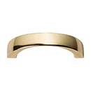Atlas Homewares [397-FG] Die Cast Zinc Cabinet Finger Pull - Tableau Series - French Gold Finish - 1 7/8&quot; C/C - 2 1/8&quot; L