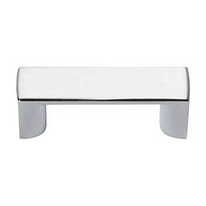 Atlas Homewares [400-CH] Die Cast Zinc Cabinet Finger Pull - Tableau Series - Polished Chrome Finish - 1 7/16" C/C - 1 3/4" L