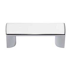 Atlas Homewares [400-CH] Die Cast Zinc Cabinet Finger Pull - Tableau Series - Polished Chrome Finish - 1 7/16&quot; C/C - 1 3/4&quot; L