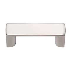 Atlas Homewares [400-PN] Die Cast Zinc Cabinet Finger Pull - Tableau Series - Polished Nickel Finish - 1 7/16&quot; C/C - 1 3/4&quot; L