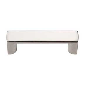 Atlas Homewares [401-PN] Die Cast Zinc Cabinet Finger Pull - Tableau Series - Polished Nickel Finish - 1 7/8" C/C - 2 1/8" L
