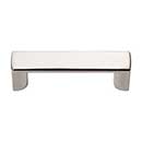 Atlas Homewares [401-PN] Die Cast Zinc Cabinet Finger Pull - Tableau Series - Polished Nickel Finish - 1 7/8" C/C - 2 1/8" L