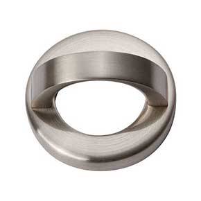 Atlas Homewares [404-BN] Die Cast Zinc Cabinet Finger Pull - Tableau Series - Brushed Nickel Finish - 1 7/16" C/C - 1 7/8" L