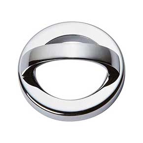 Atlas Homewares [405-CH] Die Cast Zinc Cabinet Finger Pull - Tableau Series - Polished Chrome Finish - 1 13/16" C/C - 2" L