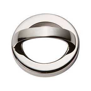 Atlas Homewares [405-PN] Die Cast Zinc Cabinet Finger Pull - Tableau Series - Polished Nickel Finish - 1 13/16" C/C - 2" L
