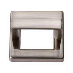 Atlas Homewares [408-BN] Die Cast Zinc Cabinet Finger Pull - Tableau Series - Brushed Nickel Finish - 1 7/16" C/C - 1 7/8" Sq.