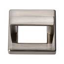 Atlas Homewares [408-BN] Die Cast Zinc Cabinet Finger Pull - Tableau Series - Brushed Nickel Finish - 1 7/16" C/C - 1 7/8" Sq.