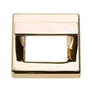 Atlas Homewares [408-FG] Die Cast Zinc Cabinet Finger Pull - Tableau Series - French Gold Finish - 1 7/16&quot; C/C - 1 7/8&quot; Sq.