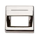 Atlas Homewares [408-PN] Die Cast Zinc Cabinet Finger Pull - Tableau Series - Polished Nickel Finish - 1 7/16" C/C - 1 7/8" Sq.