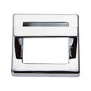 Atlas Homewares [409-CH] Die Cast Zinc Cabinet Finger Pull - Tableau Series - Polished Chrome Finish - 1 7/8&quot; C/C - 2 1/4&quot; Sq.