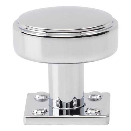 Atlas Homewares [A540-CH] Die Cast Zinc Cabinet Knob - Benning Series - Polished Chrome Finish - 1 1/4&quot; Dia.