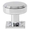 Atlas Homewares [A540-CH] Die Cast Zinc Cabinet Knob - Benning Series - Polished Chrome Finish - 1 1/4&quot; Dia.