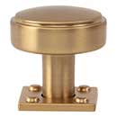 Atlas Homewares [A540-WB] Die Cast Zinc Cabinet Knob - Benning Series - Warm Brass Finish - 1 1/4&quot; Dia.