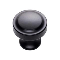 Atlas Homewares [A300-BL] Die Cast Zinc Cabinet Knob - Bradbury Series - Matte Black Finish - 1 1/4&quot; Dia.