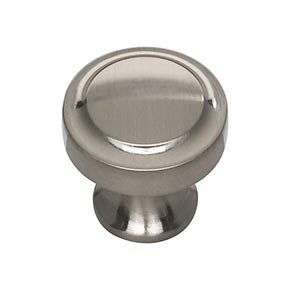 Atlas Homewares [A300-BRN] Die Cast Zinc Cabinet Knob - Bradbury Series - Brushed Nickel Finish - 1 1/4" Dia.